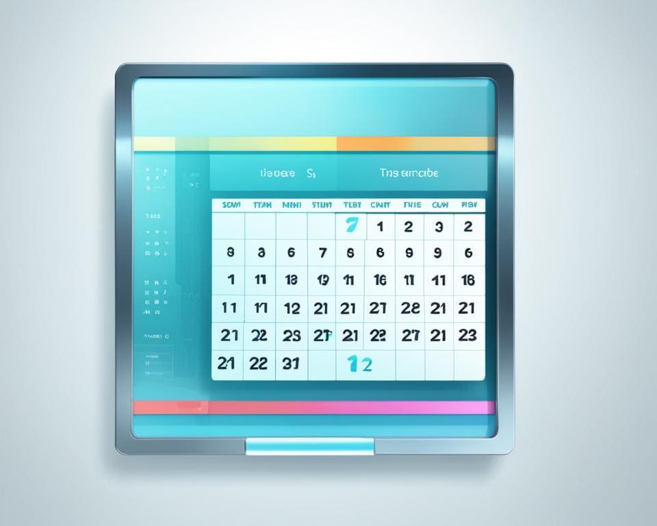 touchscreen kalender