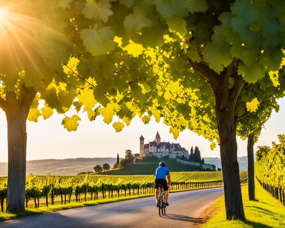 Exclusieve fietsroute langs de wijnvelden