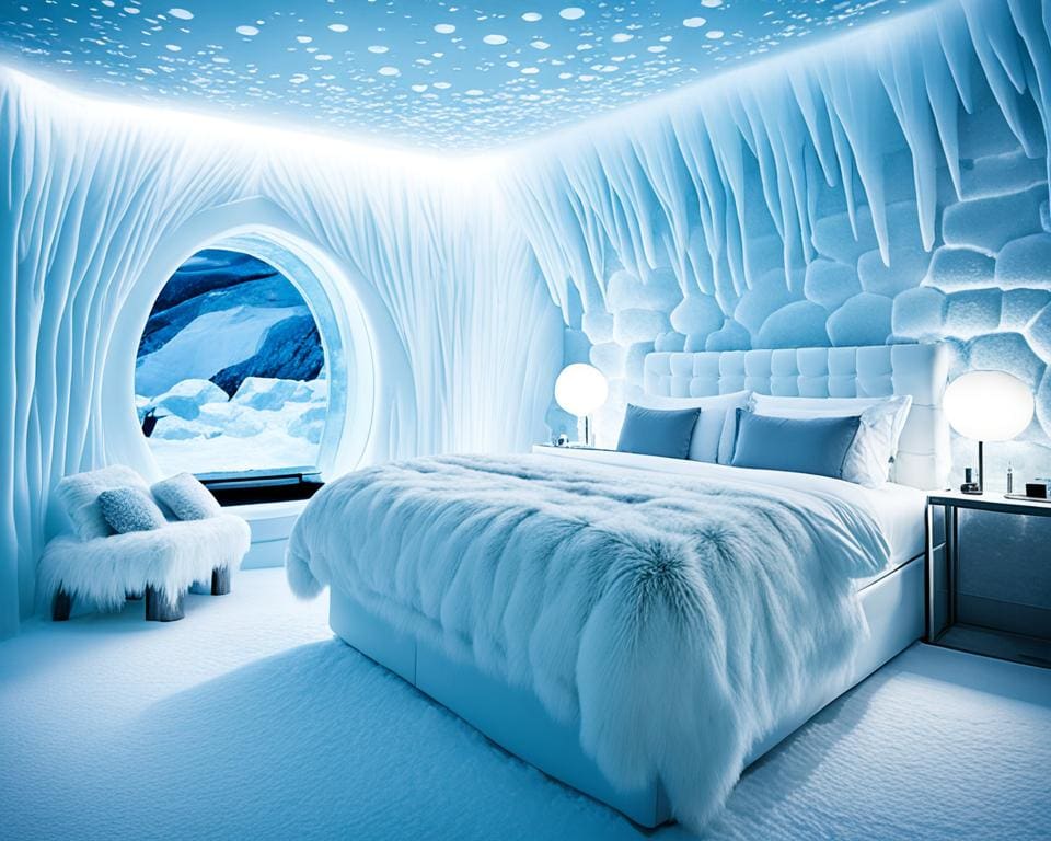 luxury sleep therapy in a Norwegian ice hotel