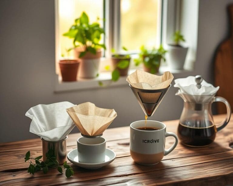 Herbruikbare koffiefilters voor milieuvriendelijke koffie