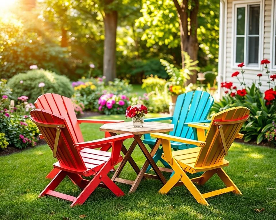 Opvouwbare tuinstoelen voor flexibel buiten zitten