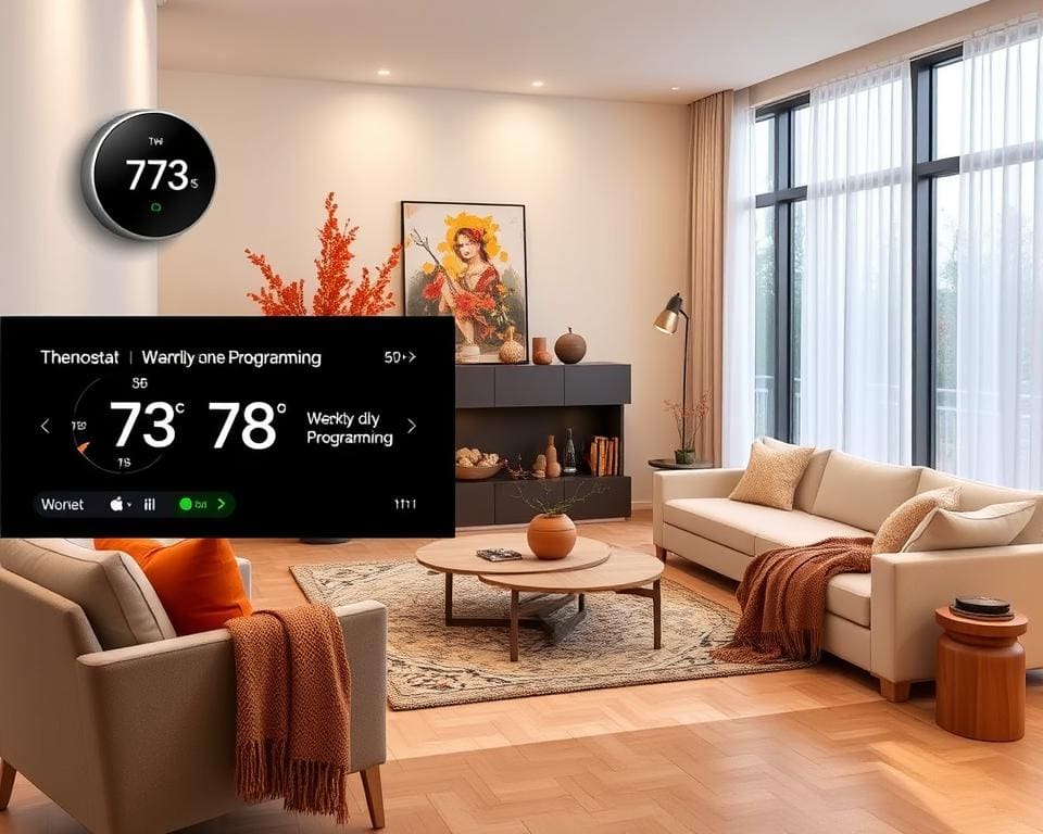Slimme thermostaten met weekprogramma's