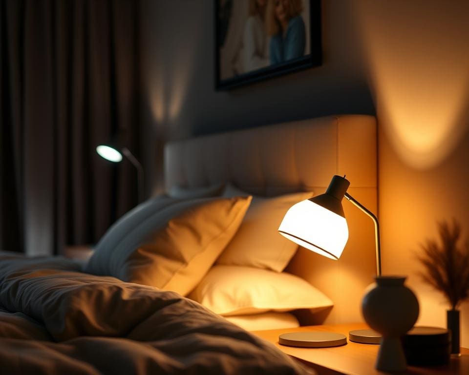 Trendy nachtlampen in sfeervolle verlichting voor de slaapkamer