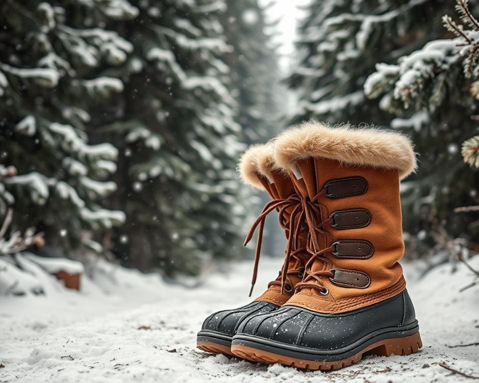 Warme laarzen voor koude winterse wandelingen