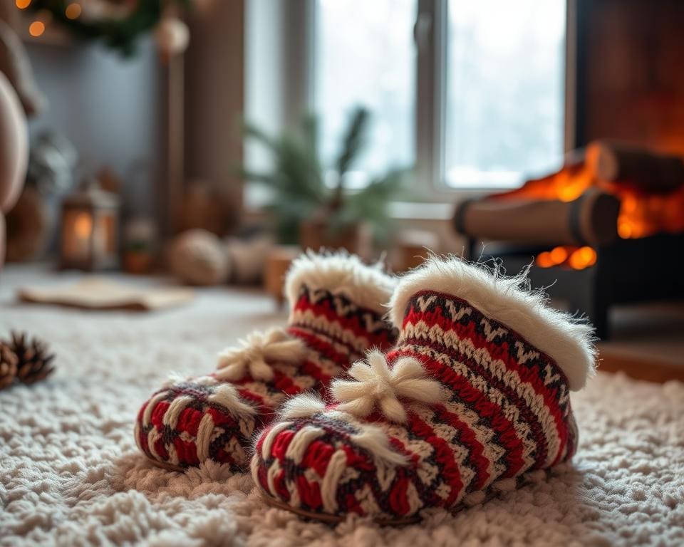 Warme pantoffels voor wintercomfort binnen