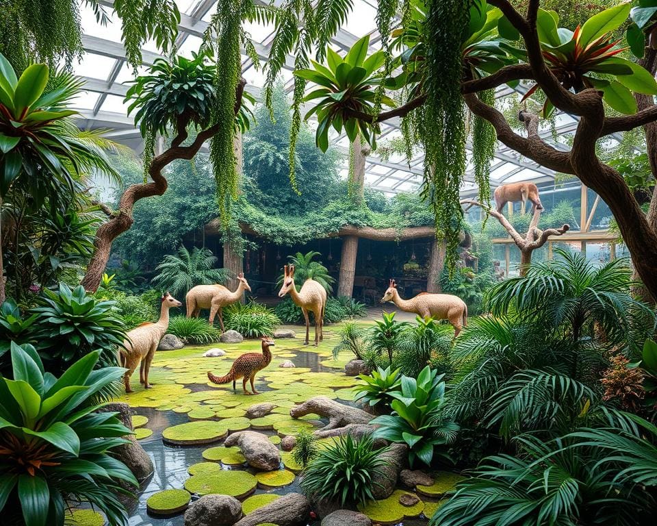 natuurlijke habitats in Zoo Wrocław